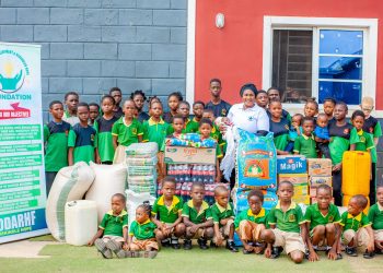 Adeleke’s wife donates foodstuffs, other items to orphanages to mark birthday