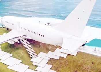 Man converts grounded plane into luxury villa (See photos)